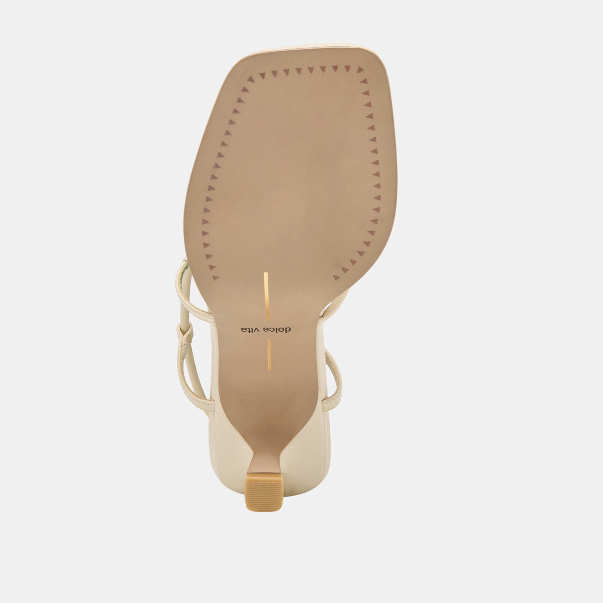 MYLEE WIDE HEELS CREME LEATHER