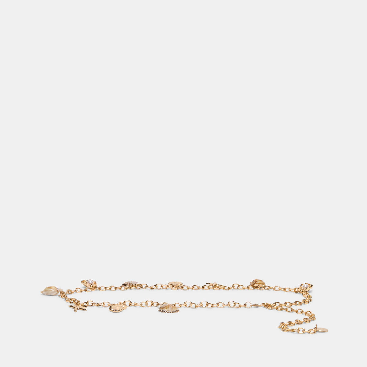 Shell Gold Chain Link Belt | Dolce Vita