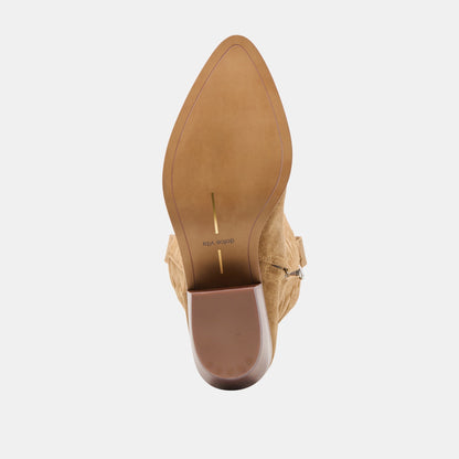 MIRLA BOOTS LT BROWN SUEDE