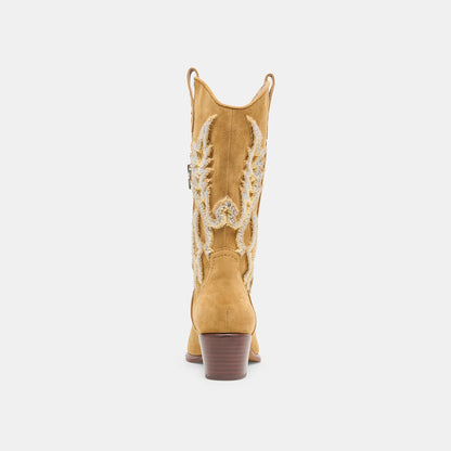 VILA BOOTS CARAMEL SUEDE