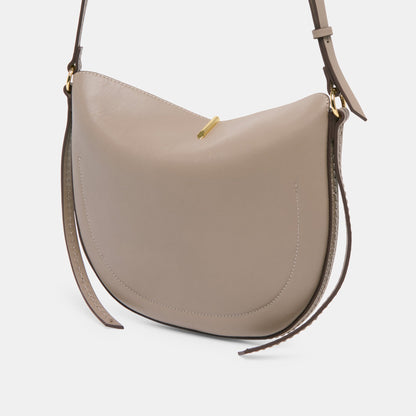 BURANO CROSSBODY GREY LEATHER