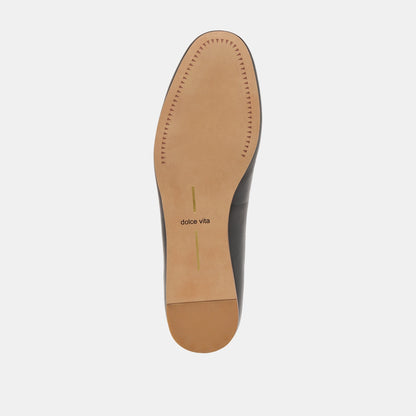 BAIDEN BALLET FLATS BLACK LEATHER
