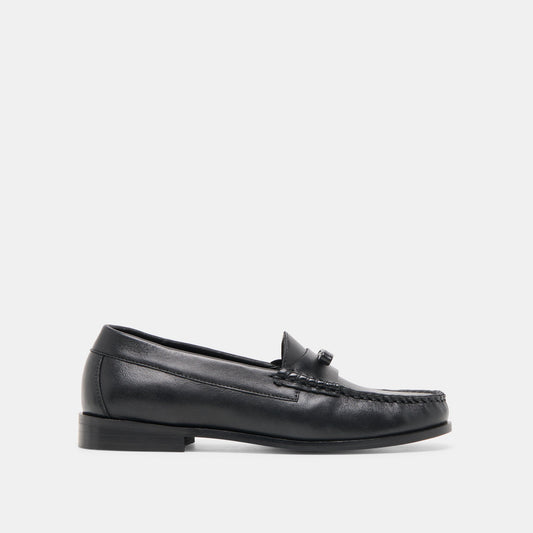 Barney Black Leather Loafers | Dolce Vita