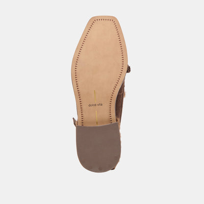 HAMLIT PLUSH LOAFERS DK BROWN SUEDE