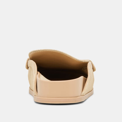JODERO FLATS ALMOND SUEDE