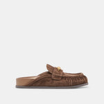 Jodero Dk Brown Suede Flats | Dolce Vita