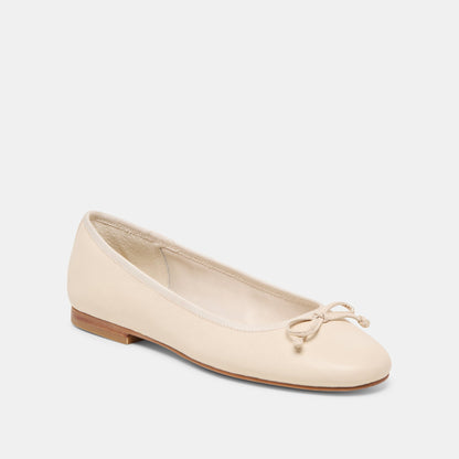 RITLA BALLET FLATS BONE LEATHER
