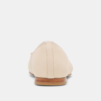 RITLA BALLET FLATS BONE LEATHER