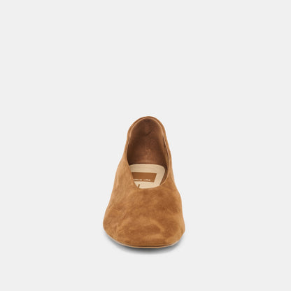 ANDEY BALLET FLATS BROWN SUEDE