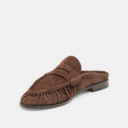 BETZY LOAFERS DK BROWN SUEDE