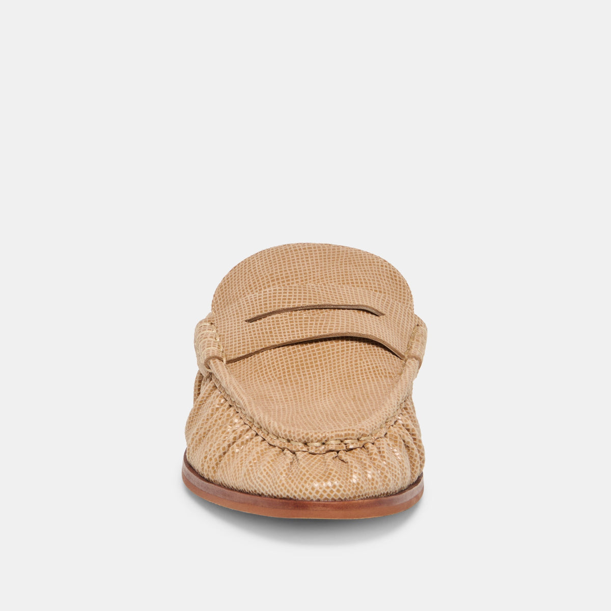BETZY LOAFERS LATTE EMBOSSED SUEDE