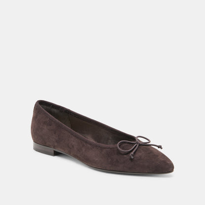 CELIO BALLET FLATS WALNUT SUEDE