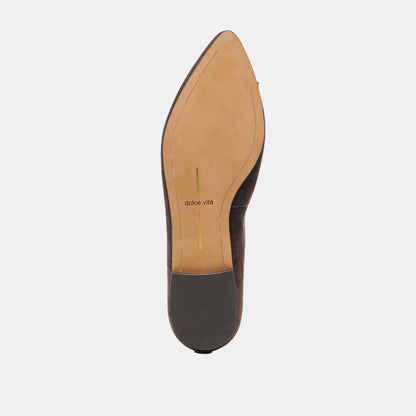CELIO BALLET FLATS WALNUT SUEDE