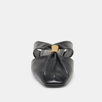 FRANEY FLATS BLACK LEATHER