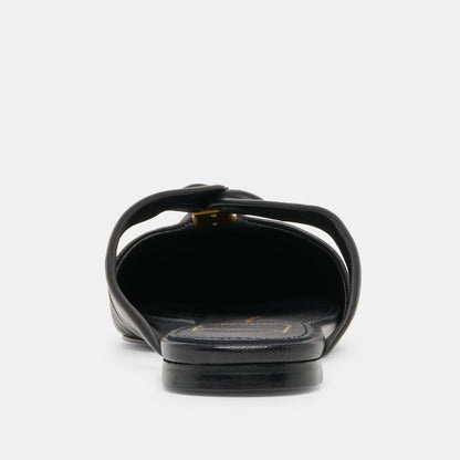 FRANEY FLATS BLACK LEATHER
