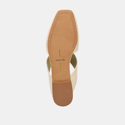FRANEY FLATS WHITE LEATHER