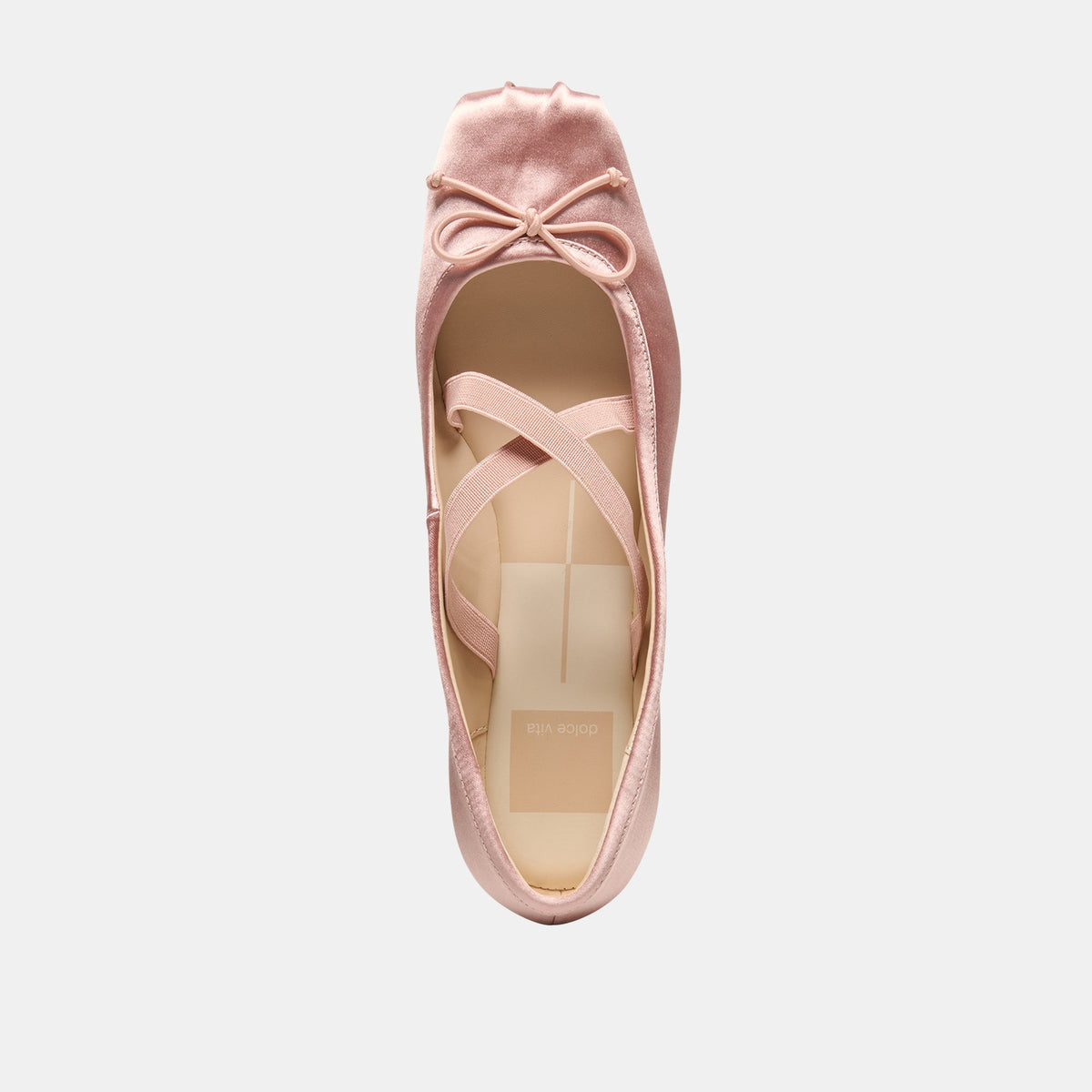 GWINN BALLET FLATS BLUSH SATIN