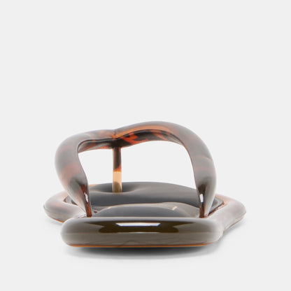 JOZEY SANDALS TORTOISE JELLY