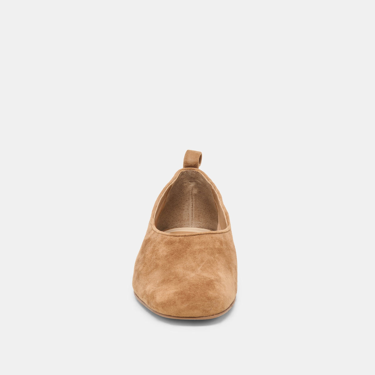 KORY BALLET FLATS LT BROWN SUEDE