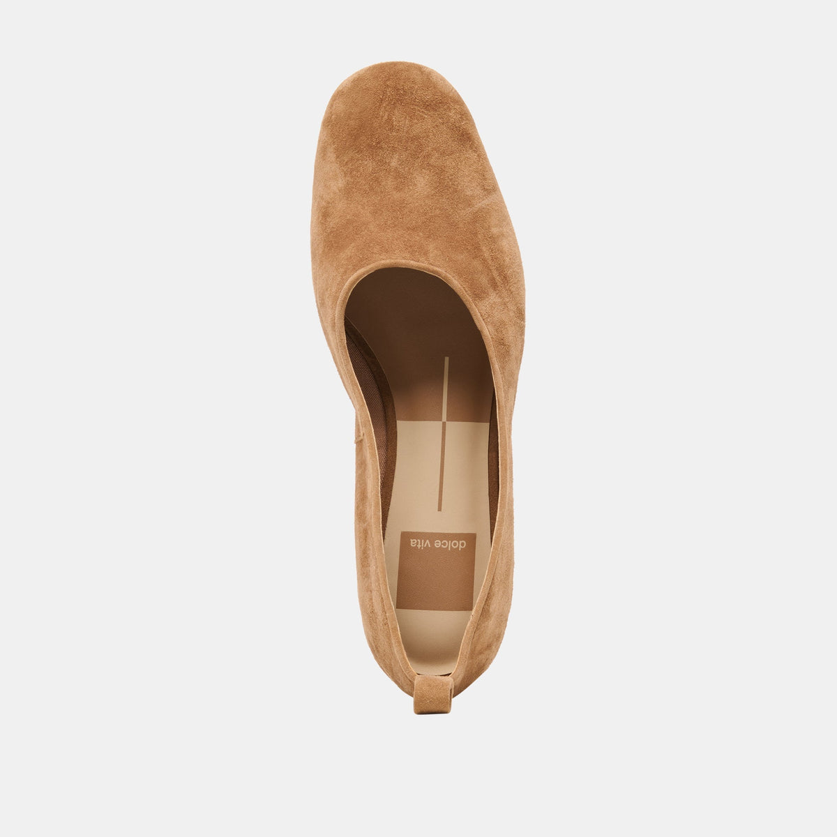 KORY BALLET FLATS LT BROWN SUEDE