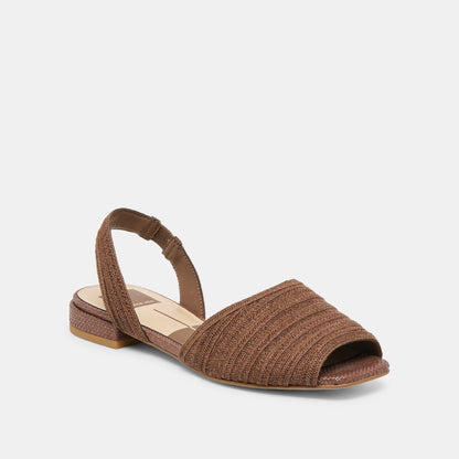 MARZY SANDALS COCOA RAFFIA