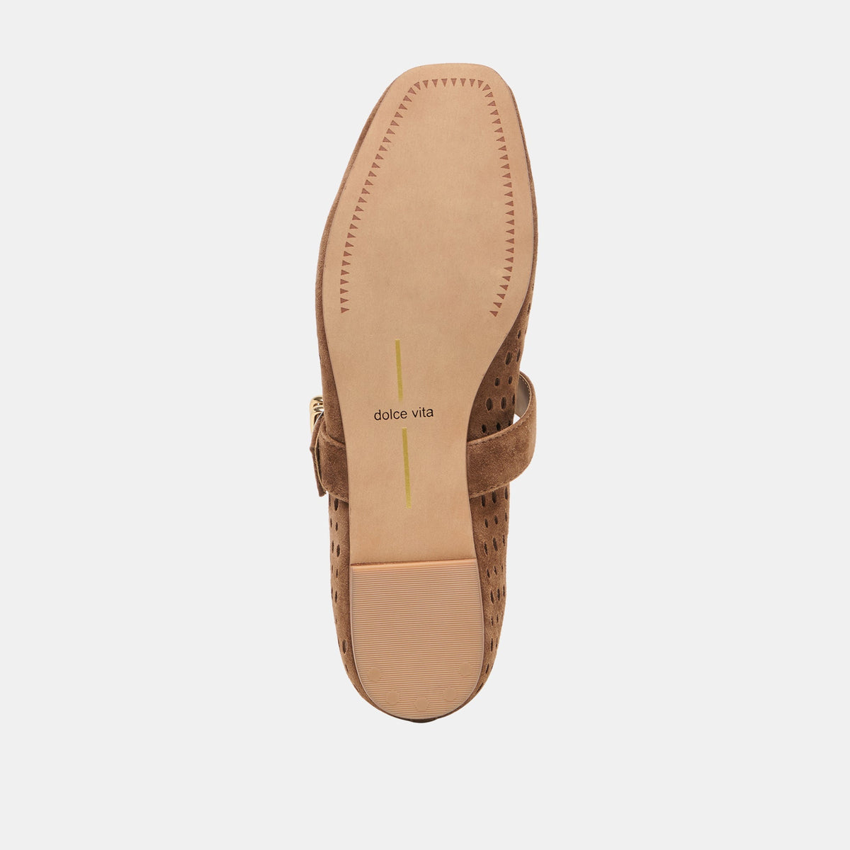 MIKELA BALLET FLATS COCOA PERFORATED SUEDE