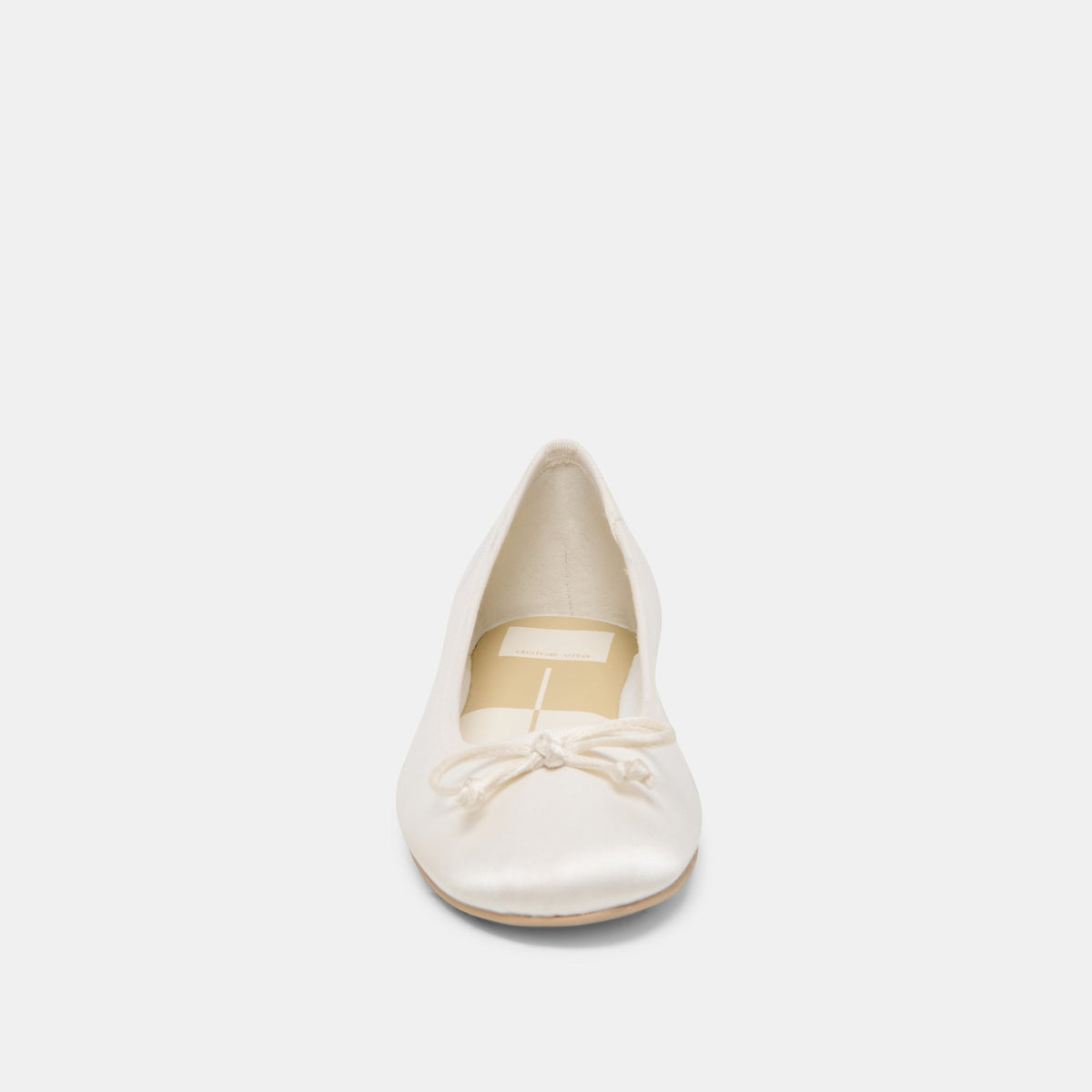 RITLA BALLET FLATS WHITE SATIN