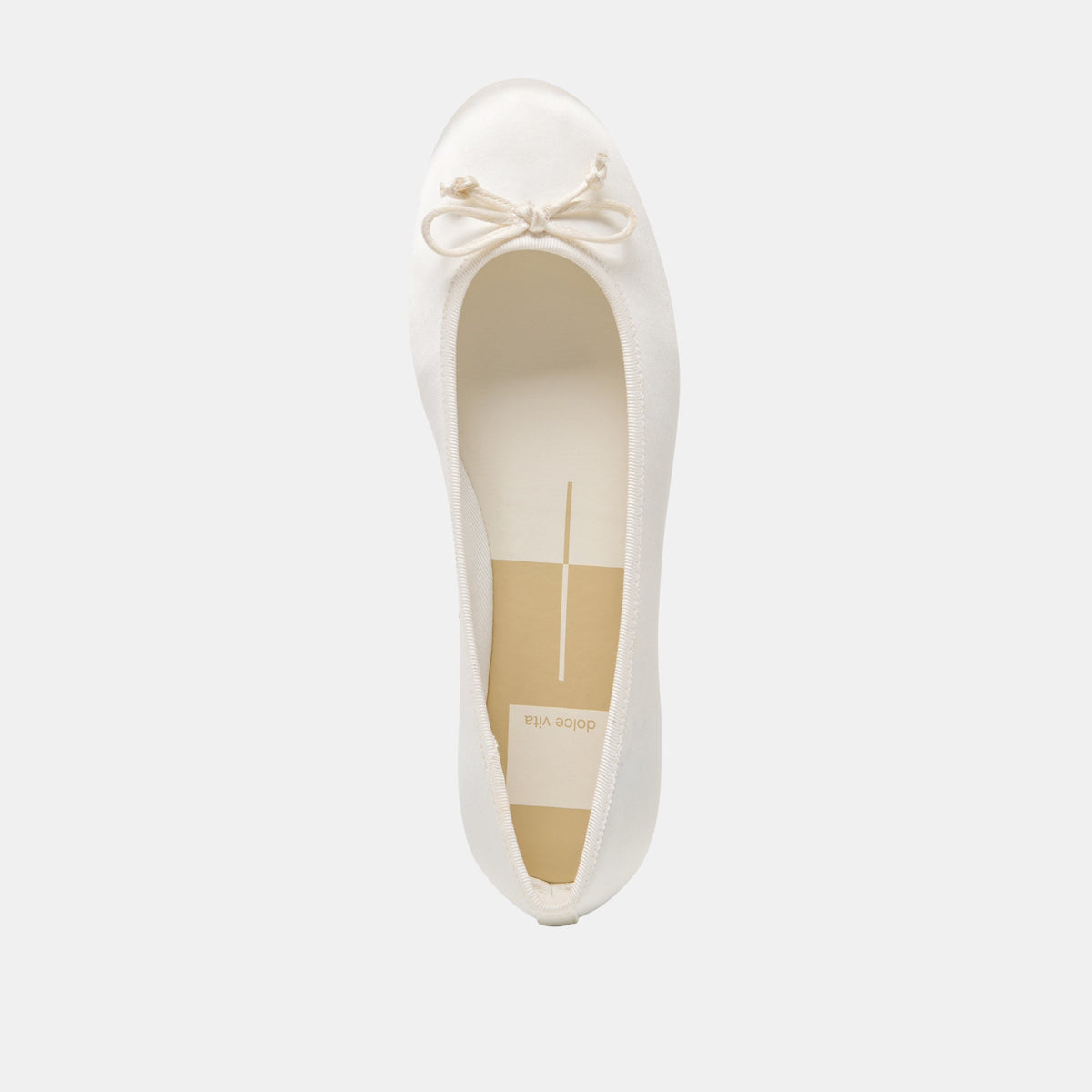 RITLA BALLET FLATS WHITE SATIN