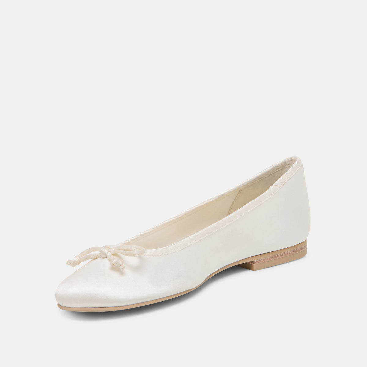 RITLA BALLET FLATS WHITE SATIN