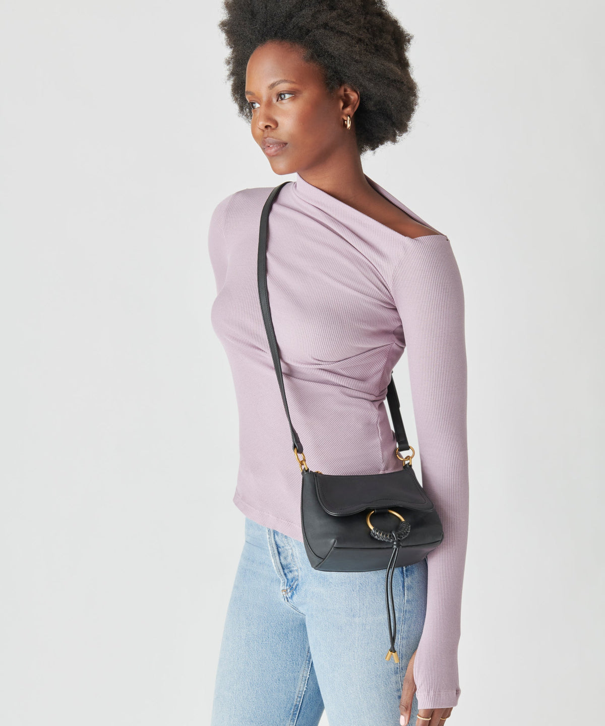 JOLENE CROSSBODY BLACK LEATHER