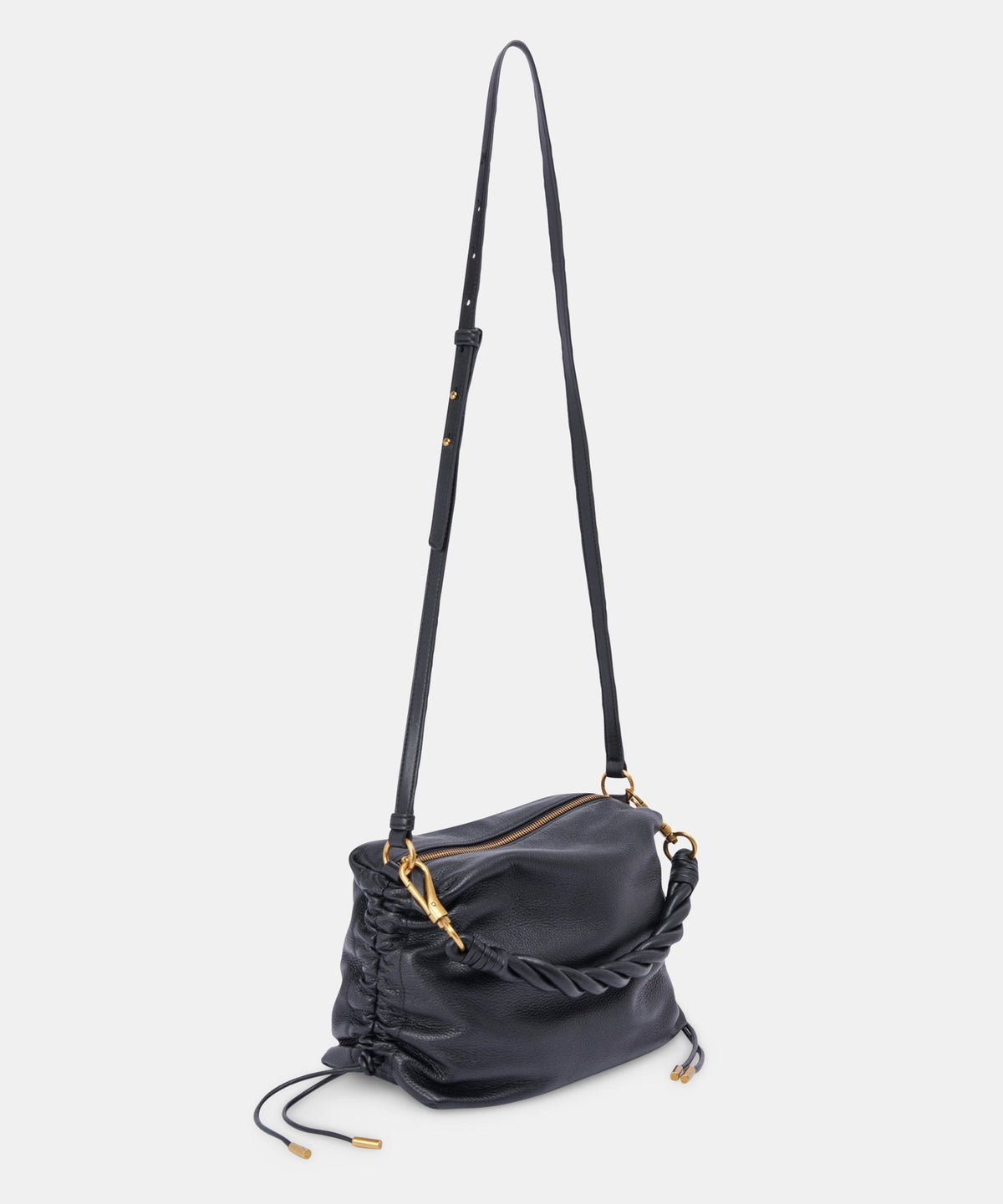 PRESTON SHOULDER/CROSSBODY BLACK LEATHER