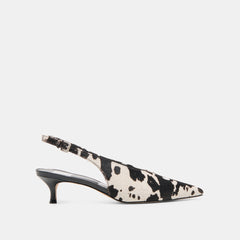 BLACK WHITE TAURUS CALF HAIR