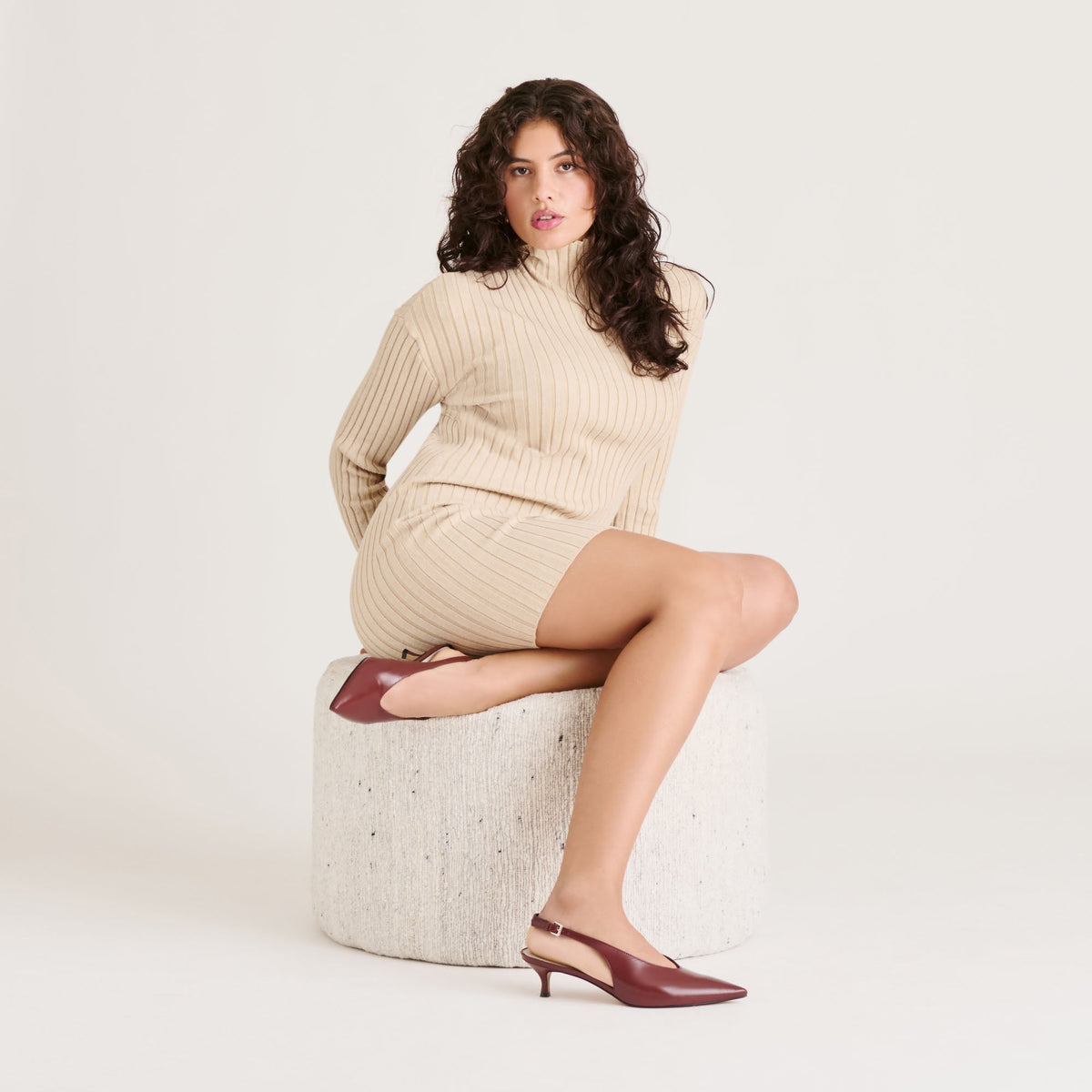 ALENNA HEELS OXBLOOD CRINKLE PATENT