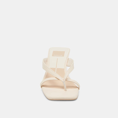 BREVEL HEELS BONE LEATHER