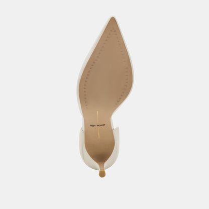 ELOY HEELS WHITE LEATHER