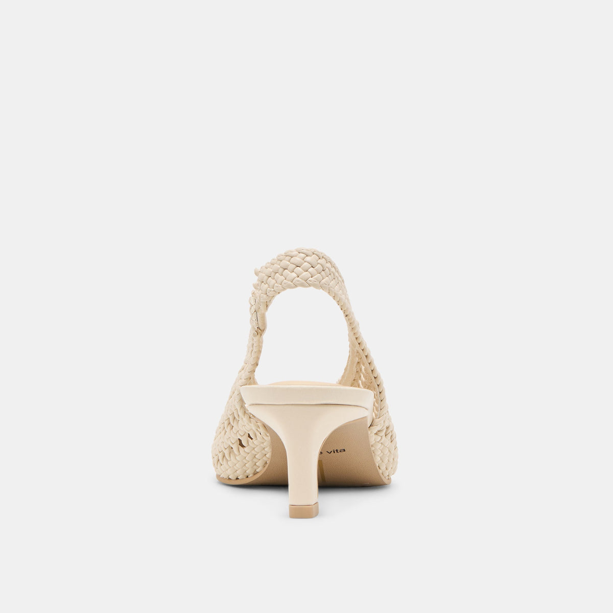 FAWNE HEELS CREME WOVEN STELLA