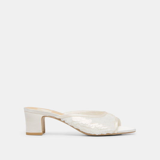 Inga Off White Satin Heels | Dolce Vita