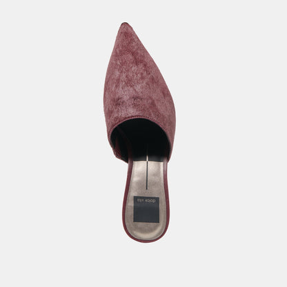 LEXY HEELS BERRY CALF HAIR
