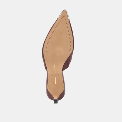 LEXY HEELS BERRY CALF HAIR