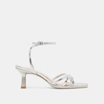 Manji Silver Metallic Leather Heels | Dolce Vita