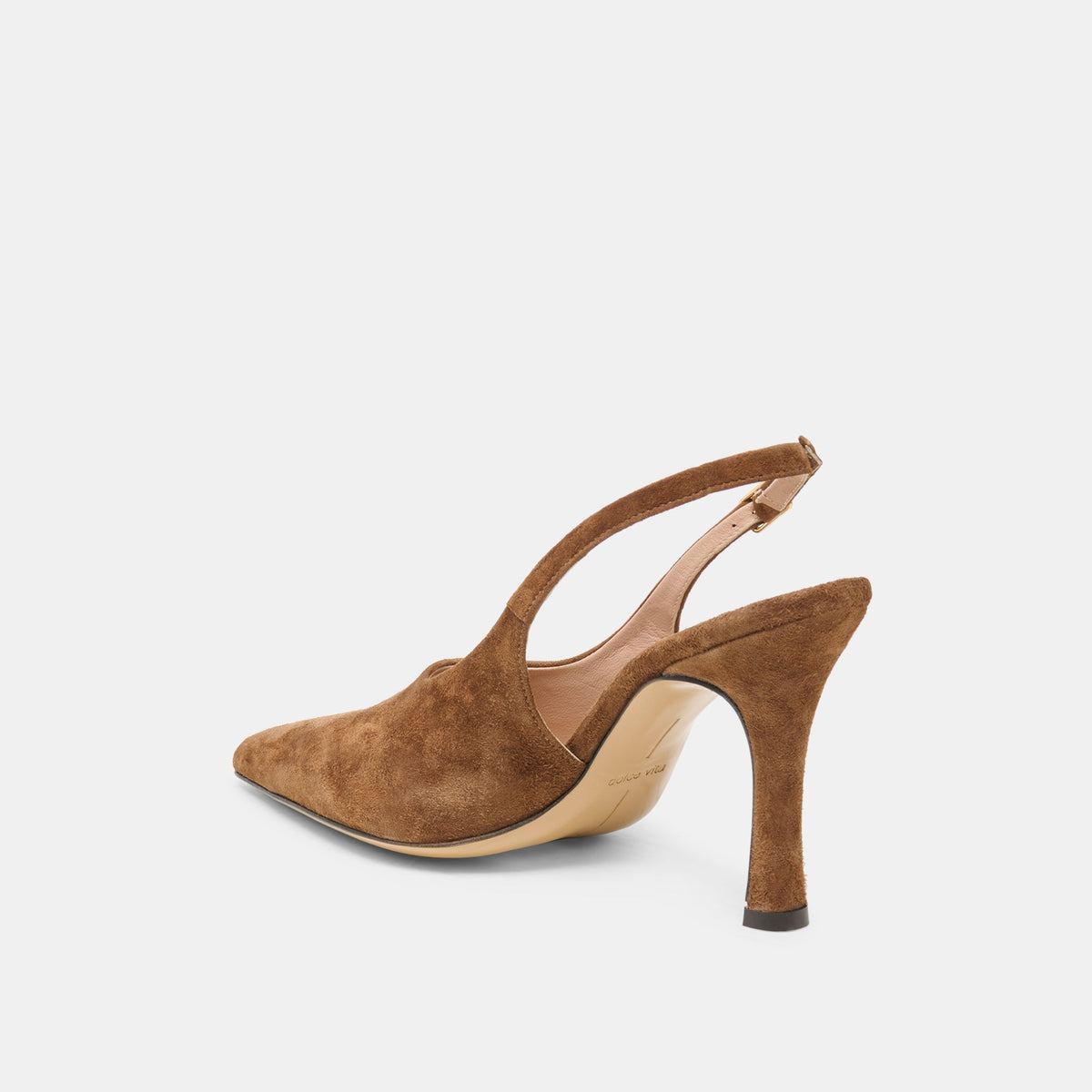 ALINNA HEELS BROWN SUEDE