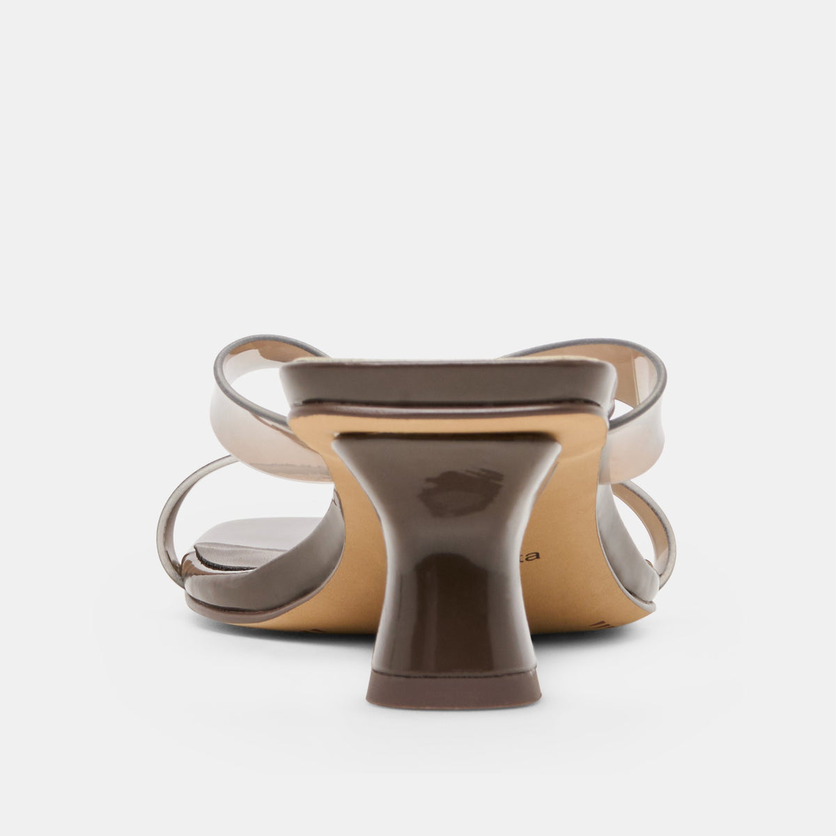 BREVEL VINYL HEELS DK BROWN JELLY