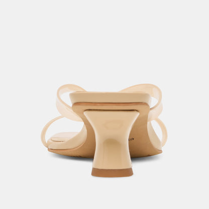 BREVEL VINYL WIDE HEELS PRALINE JELLY