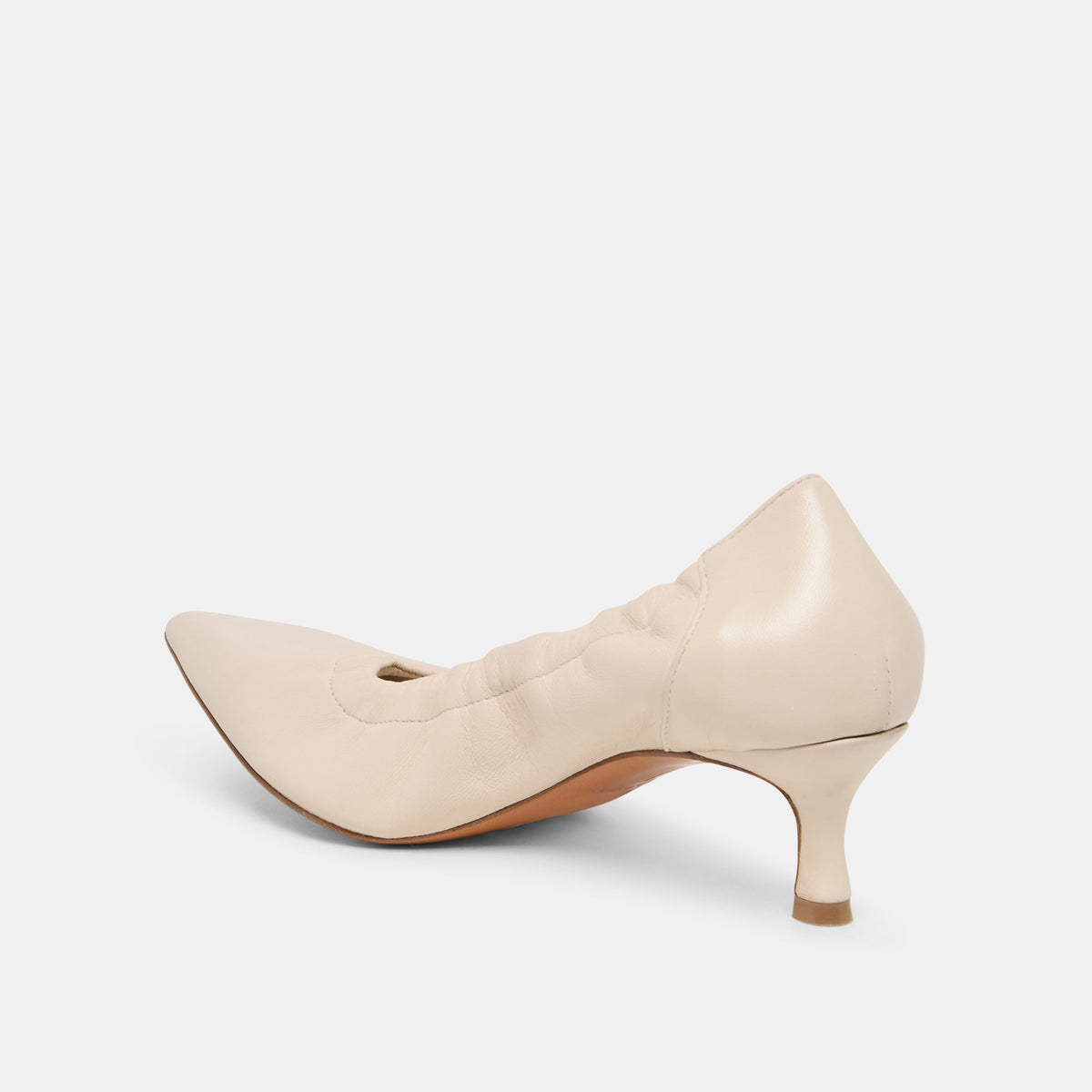 CELTIN HEELS OFF WHITE LEATHER