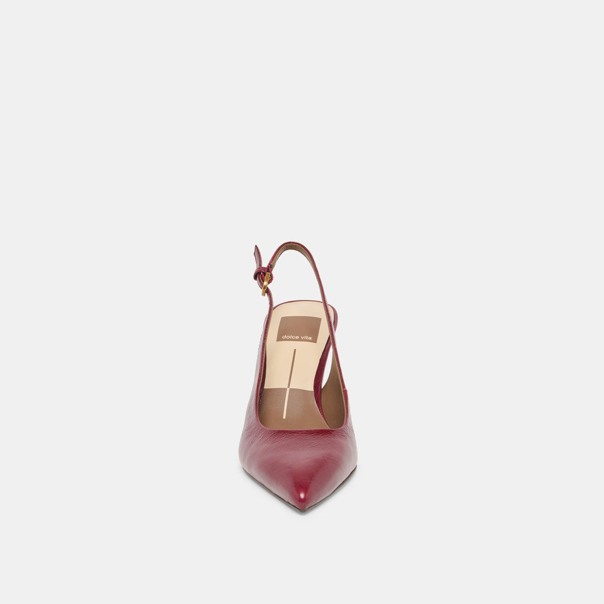EVELAN WEDGES GARNET LEATHER
