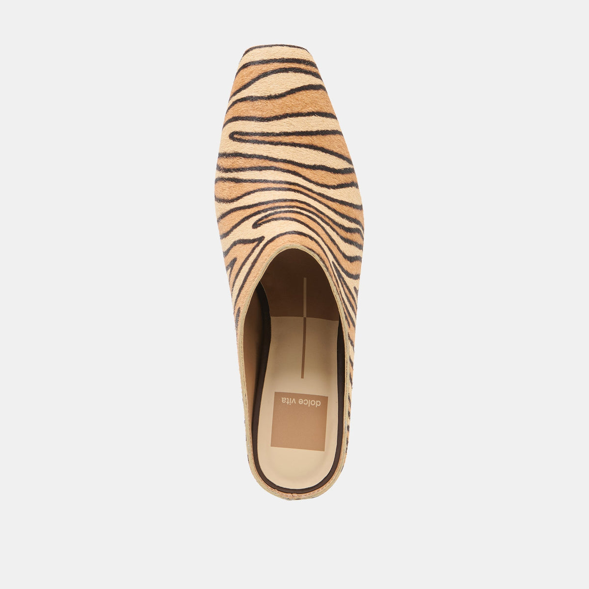 HILAH MULES TIGER CALF HAIR