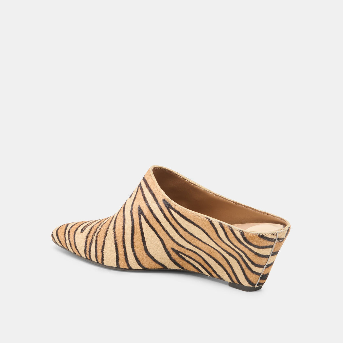 HILAH MULES TIGER CALF HAIR
