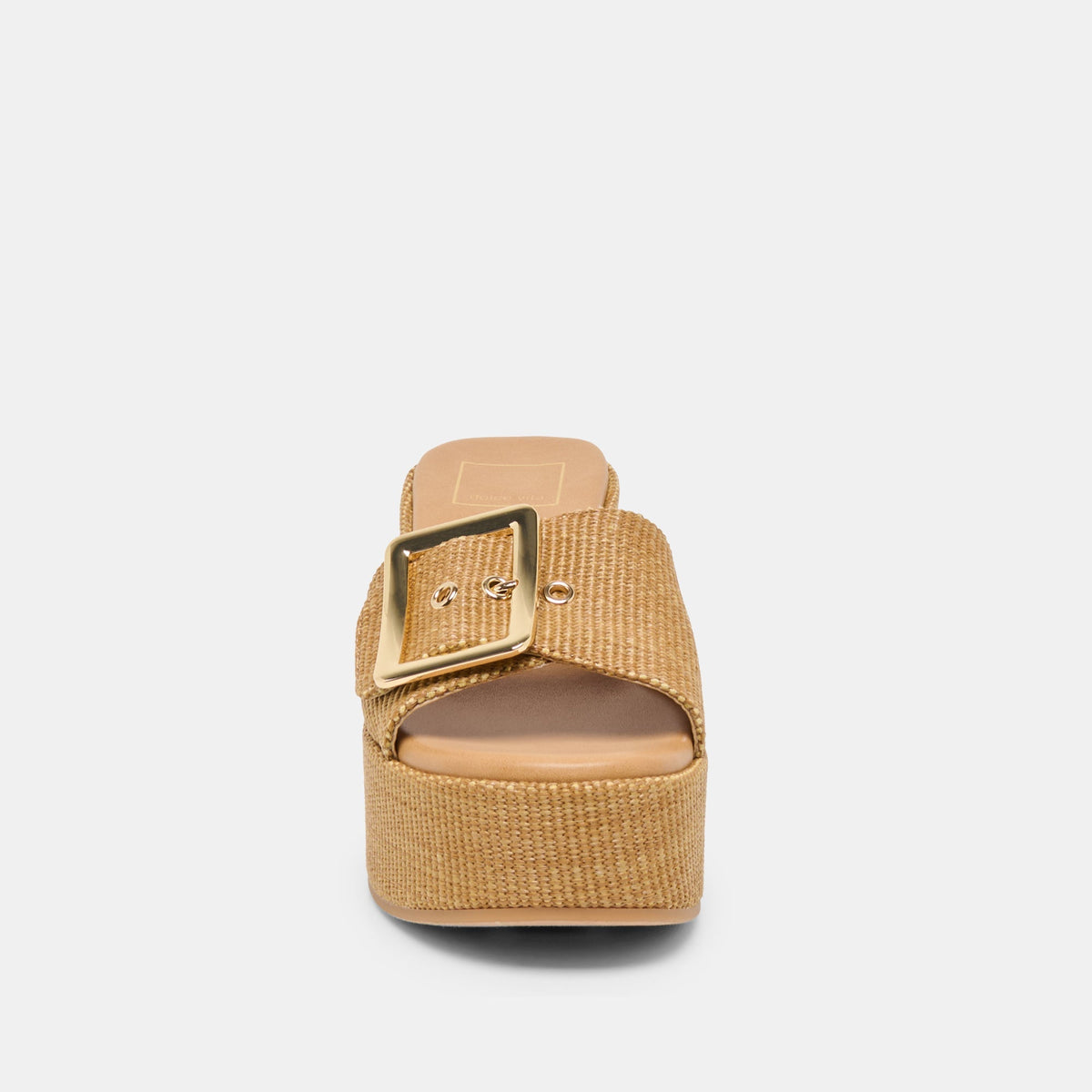 JILIAN WEDGES MOCHA RAFFIA