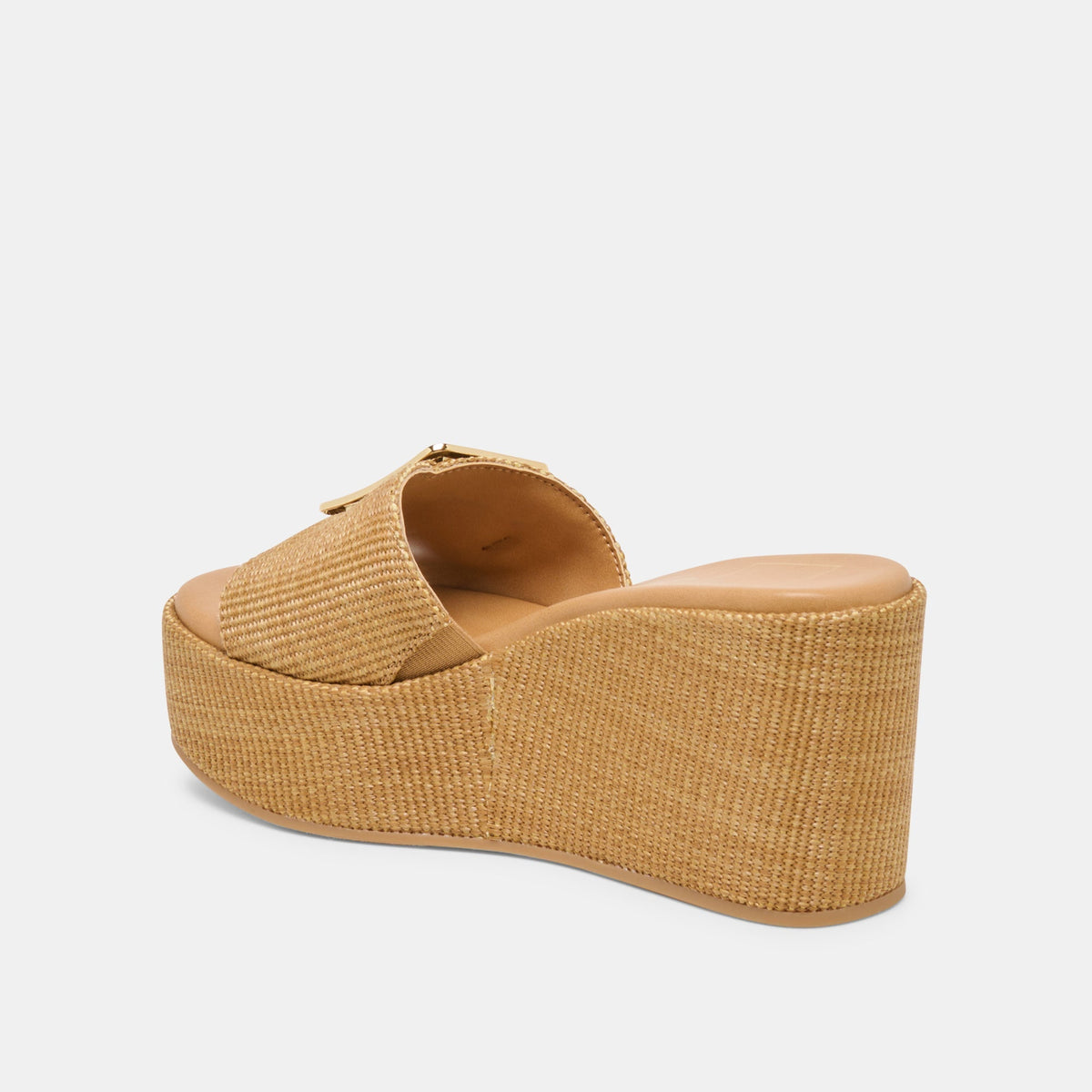 JILIAN WEDGES MOCHA RAFFIA
