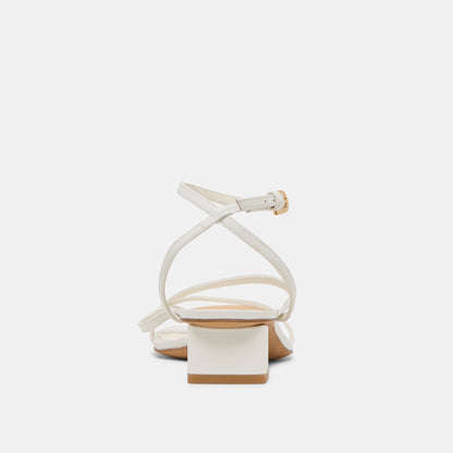 KARLOS SANDALS TRUE WHITE LEATHER